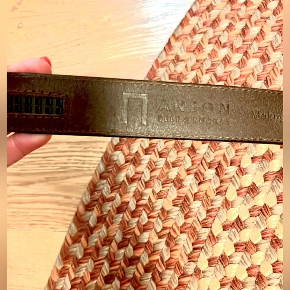 Anson Belt & Buckle, Premium Full Grain Leather Belt, ALL 5-STAR REVIEW, EUC,OS